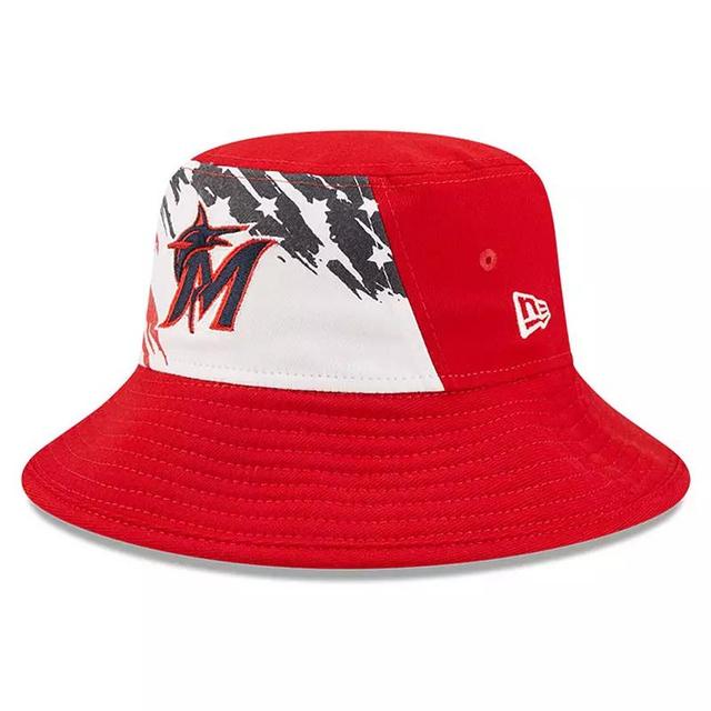 Mens New Era Miami Marlins 2022 4th of July Bucket Hat Product Image