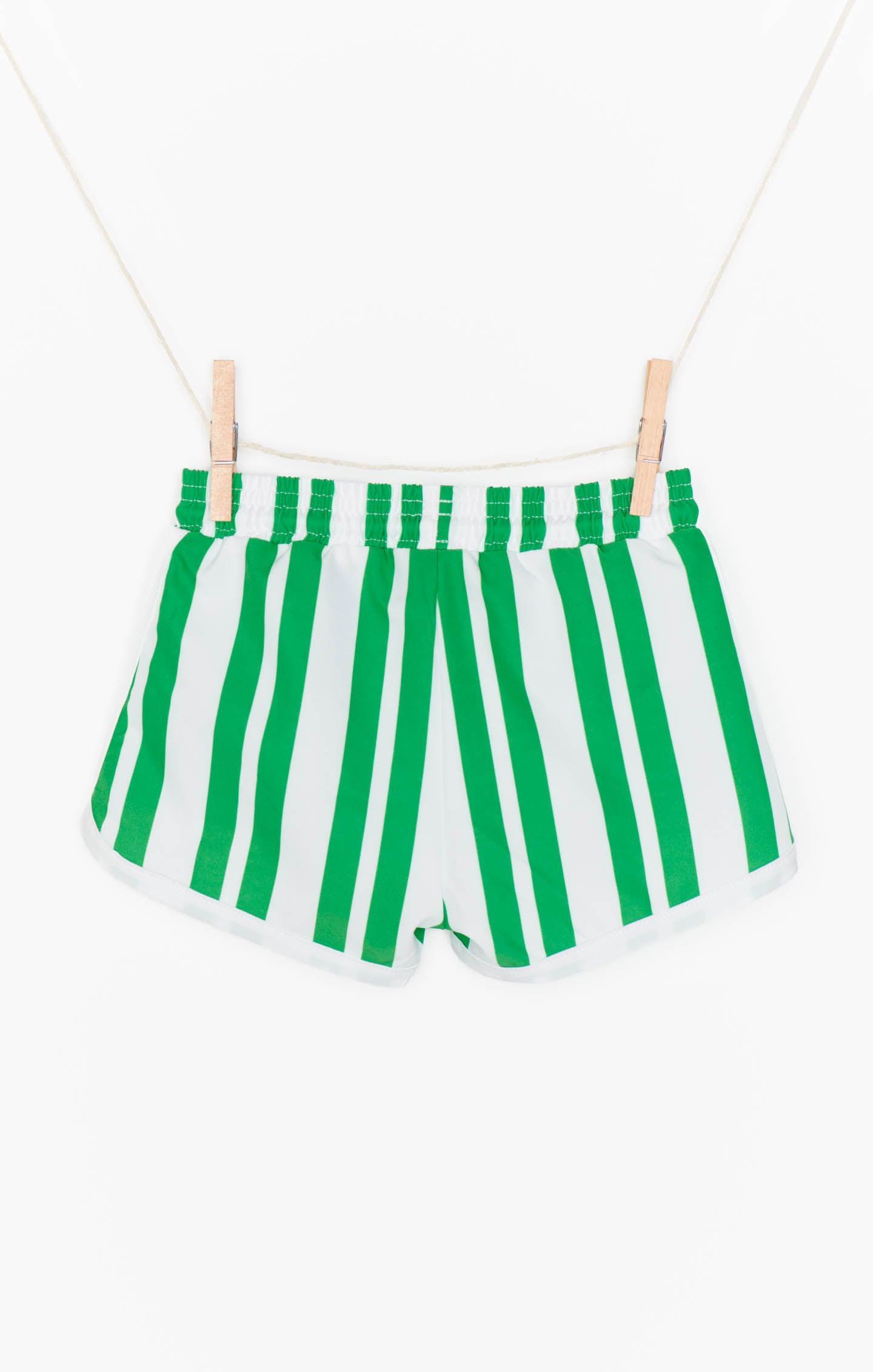 Little Beach Bum Trunks ~ Center Court Stripe Kids Product Image