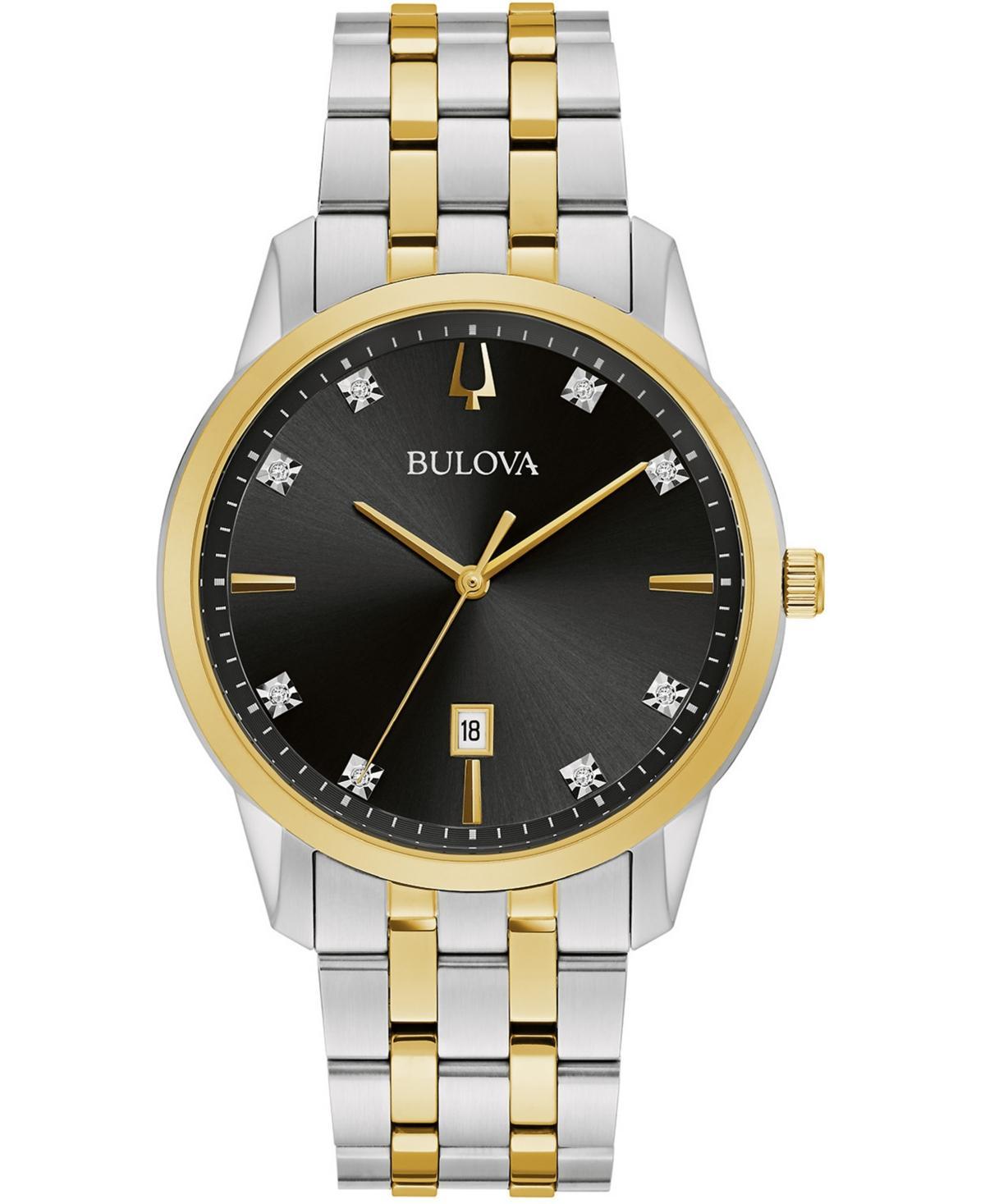 Bulova Mens Sutton Stainless Steel Bracelet Watch 40mm Product Image