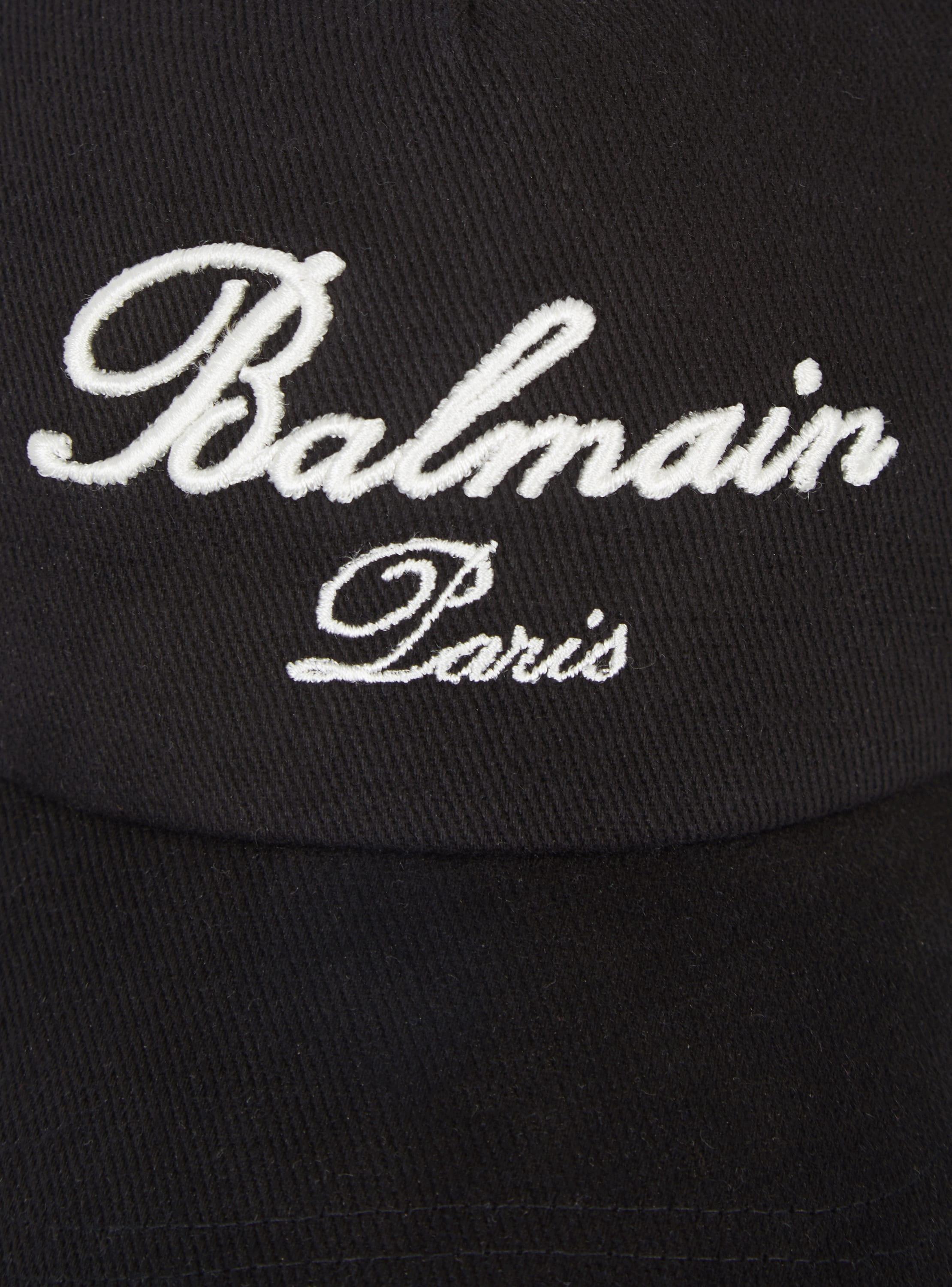 Cotton cap with Balmain Signature embroidery Product Image