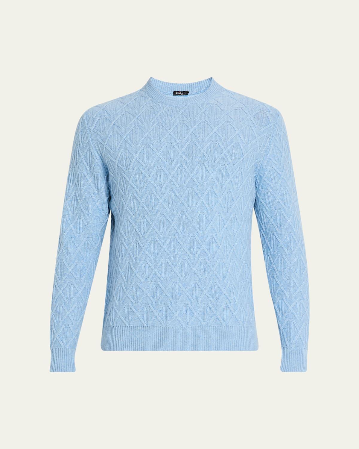 Mens Cashmere Knit Crewneck Sweater Product Image