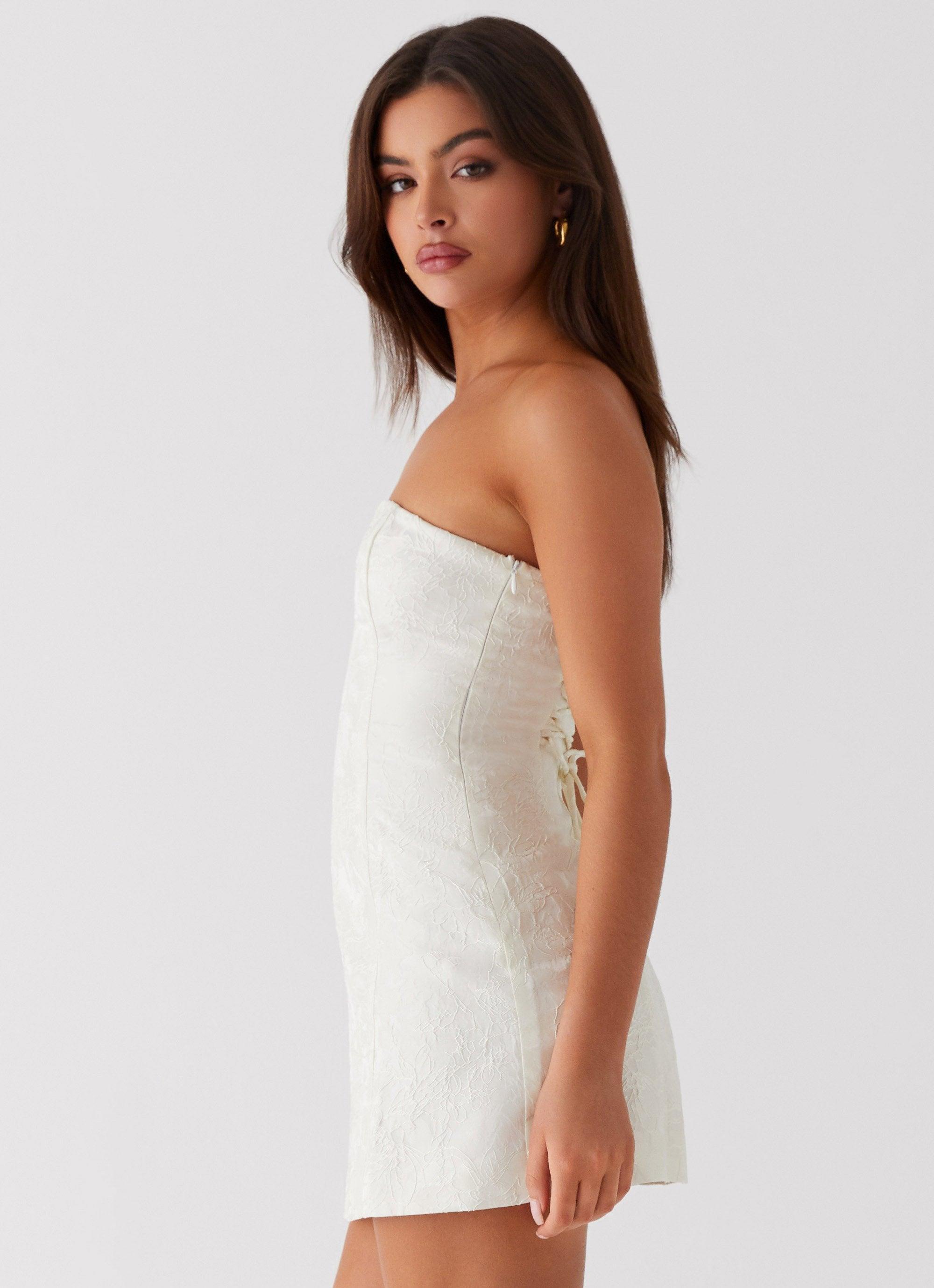 Eternity Strapless Mini Dress - Ivory Product Image