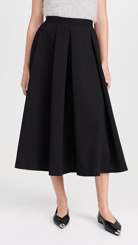 Theory Irregular Pleat Volume Skirt | Shopbop product image