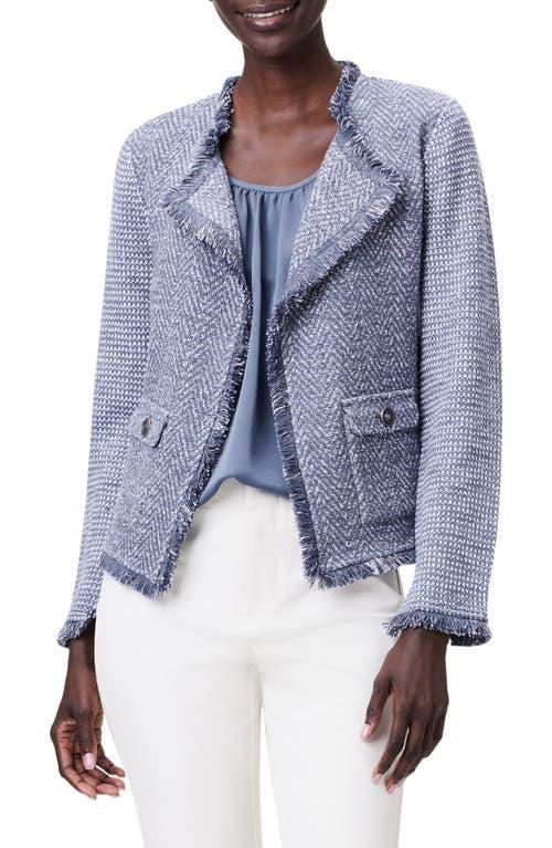 Nic+Zoe Fringe Mix Knit Pocket Blazer Product Image