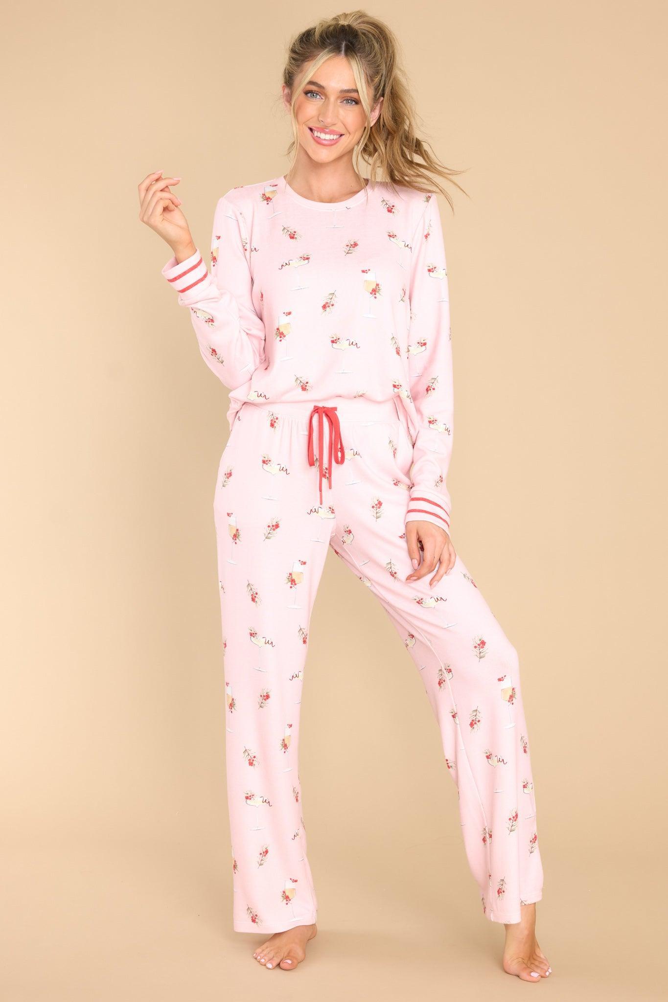 Cabin & Cocktails Light Pink Pj Pants Product Image