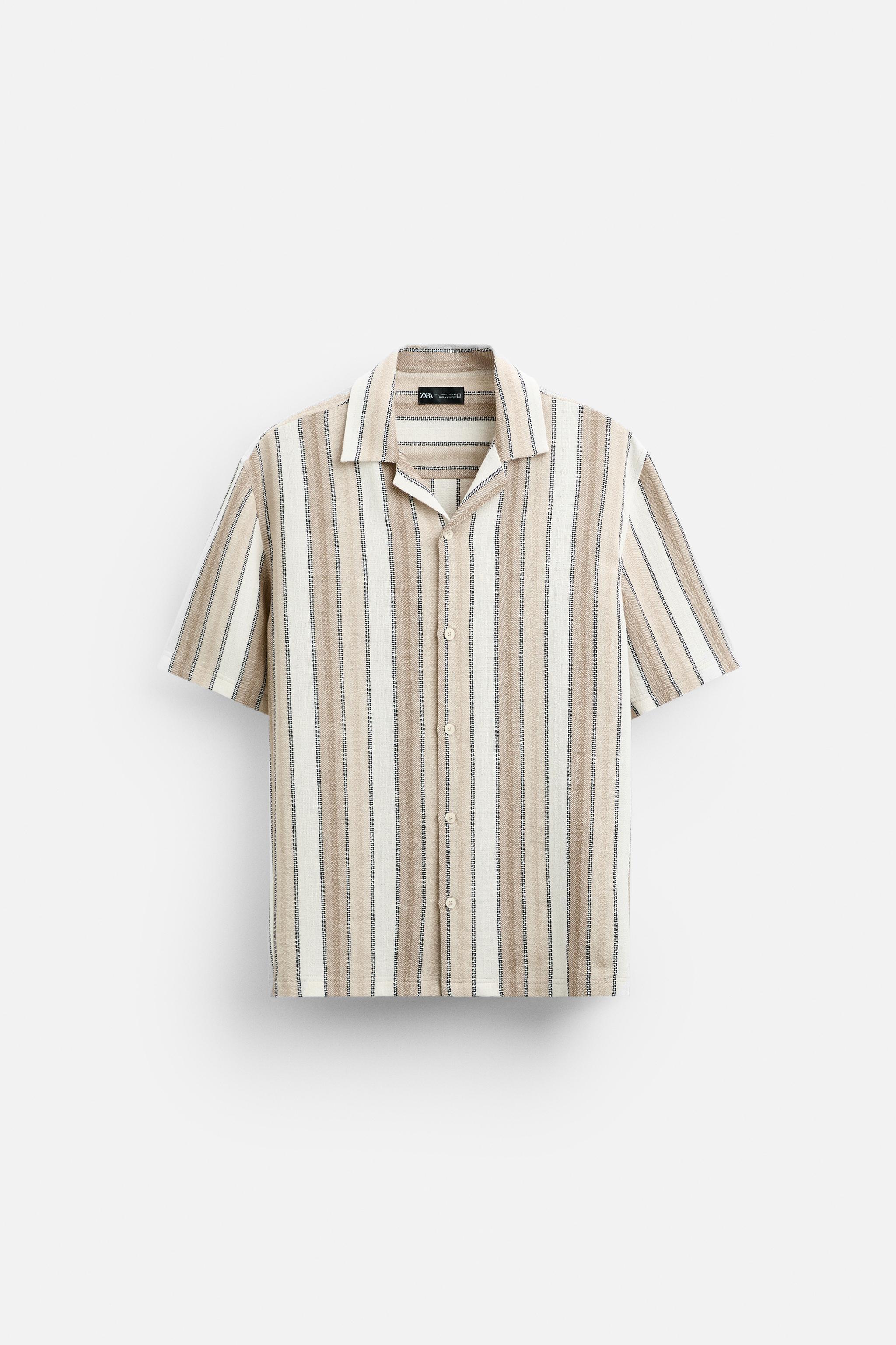 TEXTURED STRIPED SHIRT Product Image