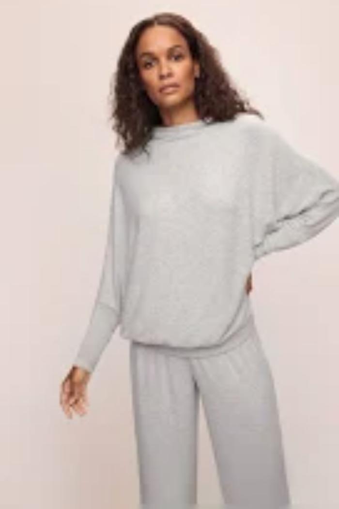 Eberjey Cozy Time Lounge Mock Neck Jogger Pant Set Product Image