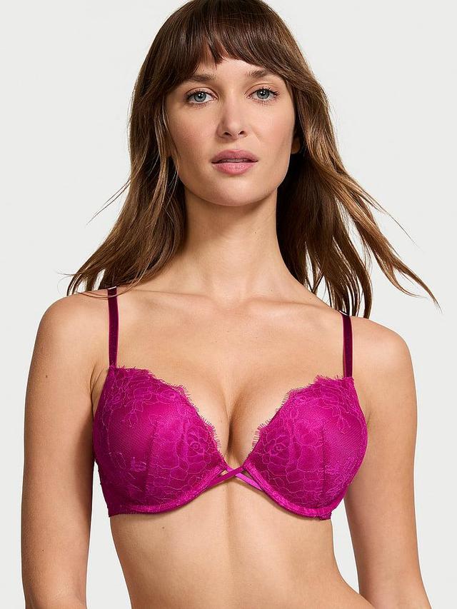 Bombshell Rose Lace Add-2-Cups Push-Up Bra Product Image