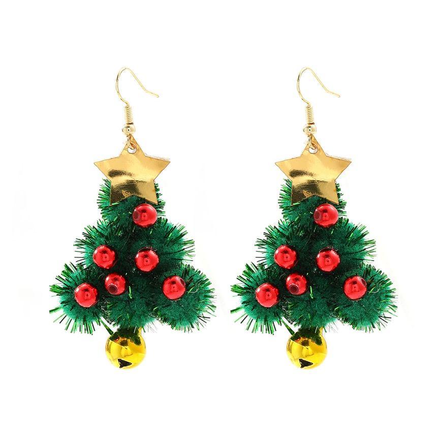 Christmas Wreath Hoop Earring Product Image