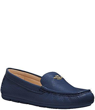 Womens Marley Logo Leather Driving Loafers Product Image