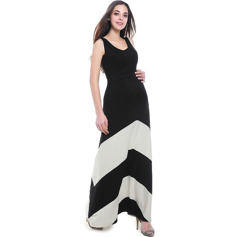 Maternity Pokkori Colorblock Maxi Dress, Womens Product Image