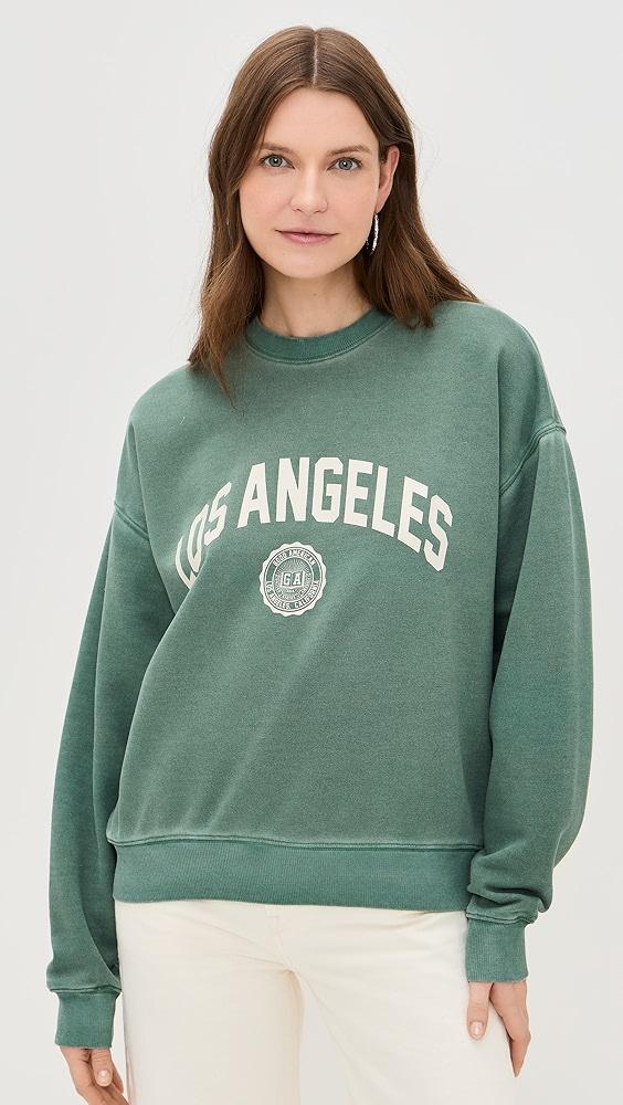 Good American Brushed Fleece Graphic Crew Sweatshirt Los Angeles | Shopbop Product Image