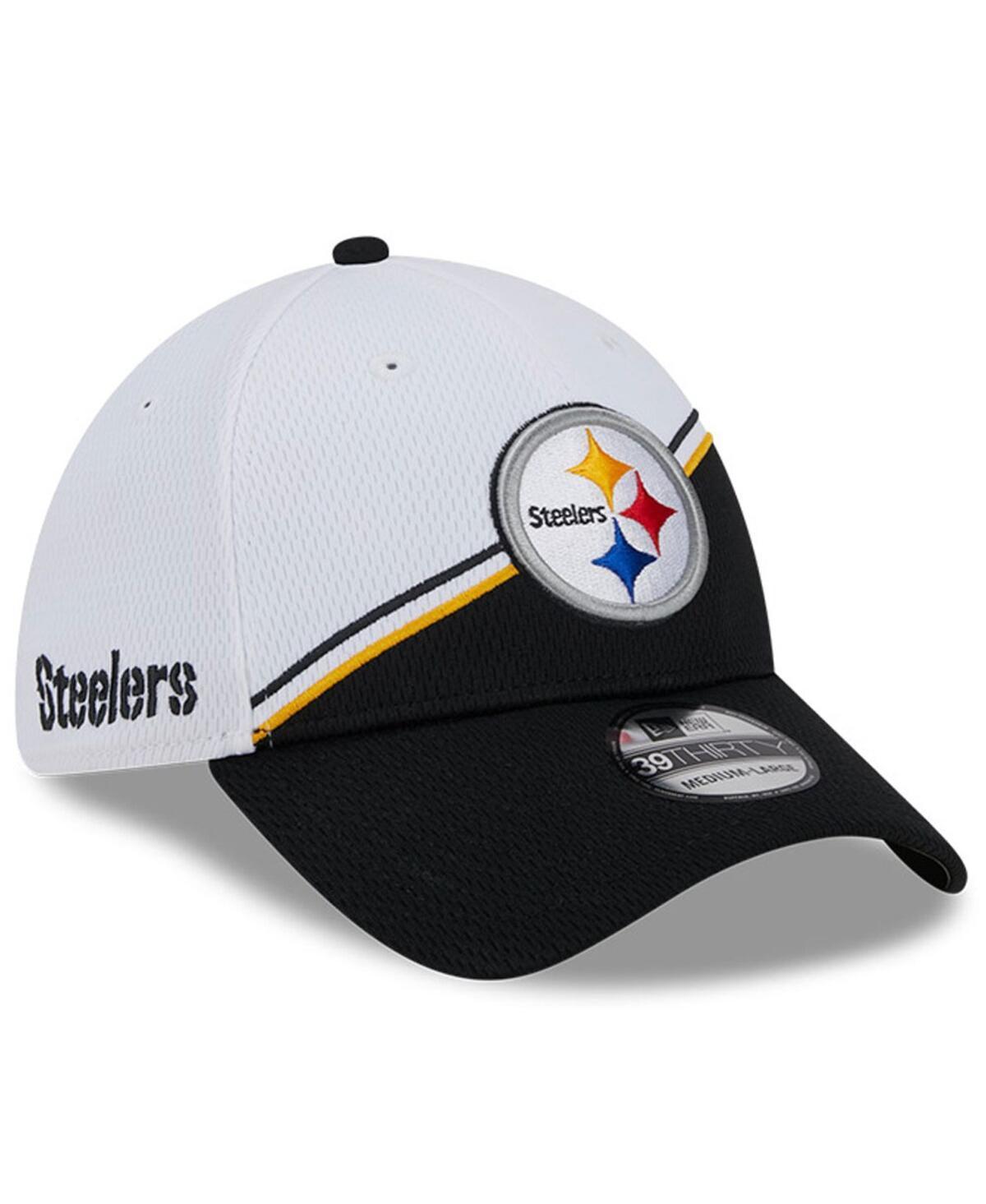 Mens New Era White Pittsburgh Steelers 2023 Sideline 39THIRTY Flex Hat - White Product Image