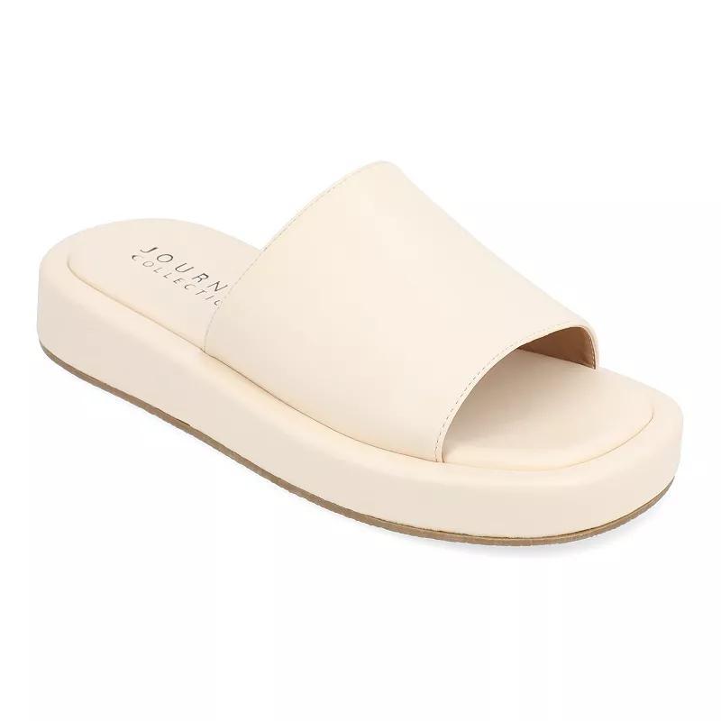 Journee Collection Womens Denrie Platform Slip-On Sandals Product Image