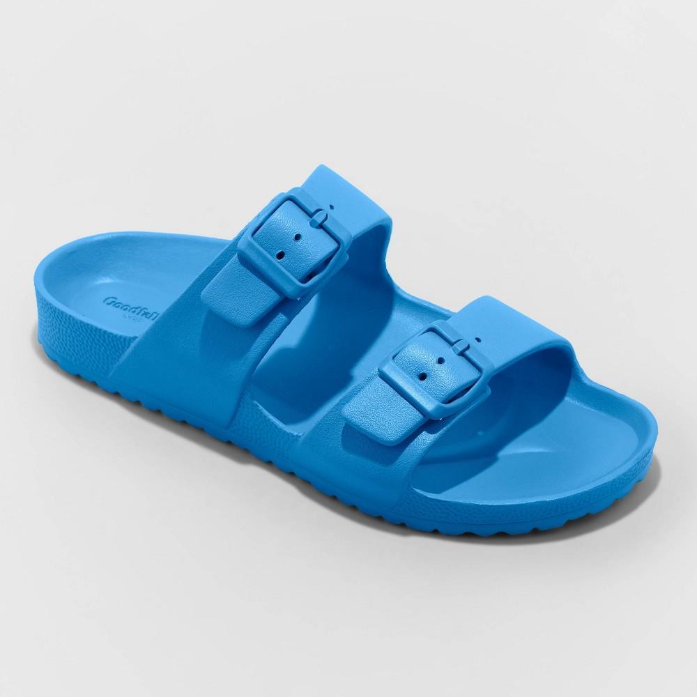 Mens Carson Two Band Slide Sandals - Goodfellow & Co Blue 7 Product Image