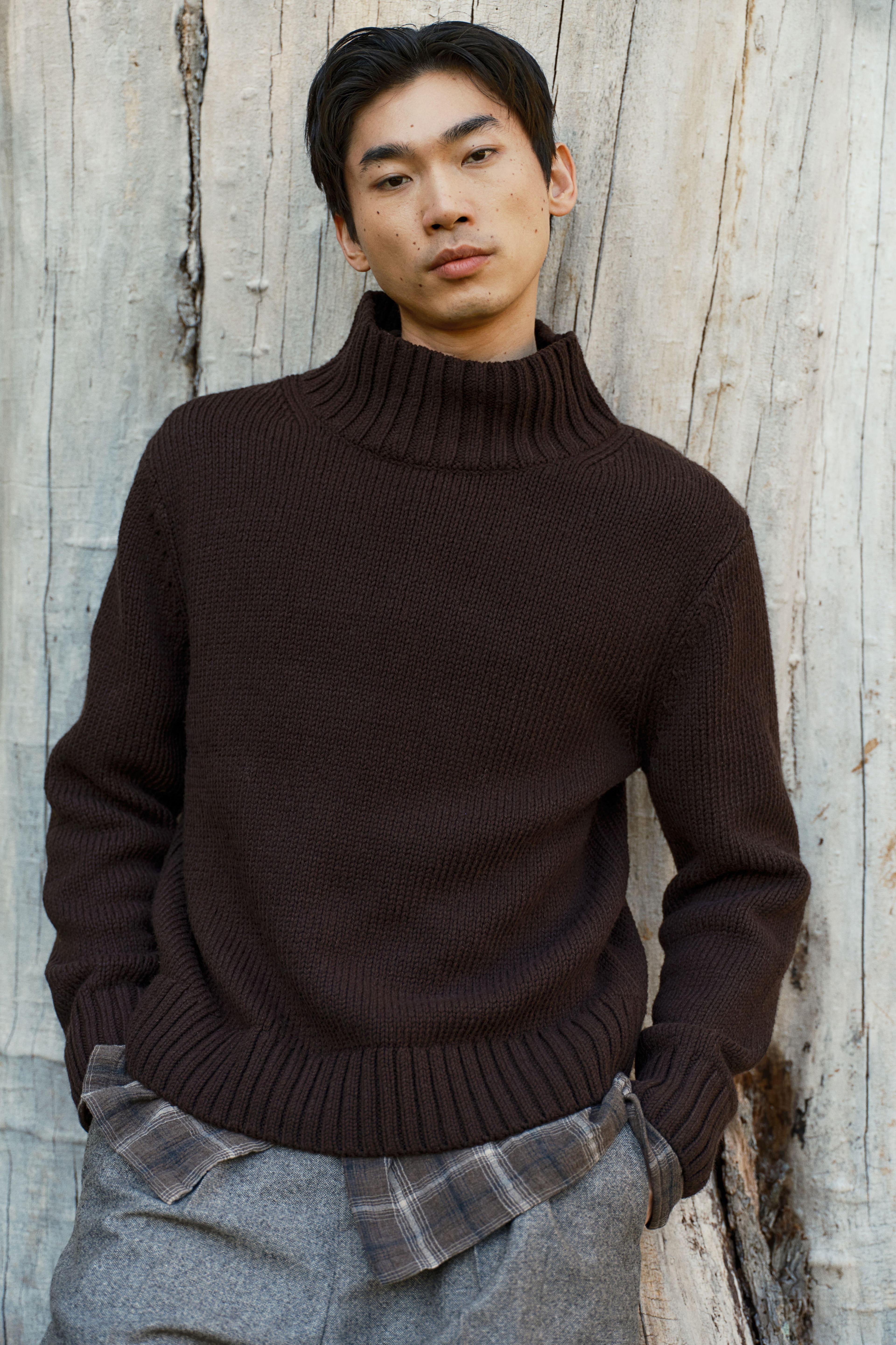 Regular Fit Mock Turtleneck Sweater Product Image