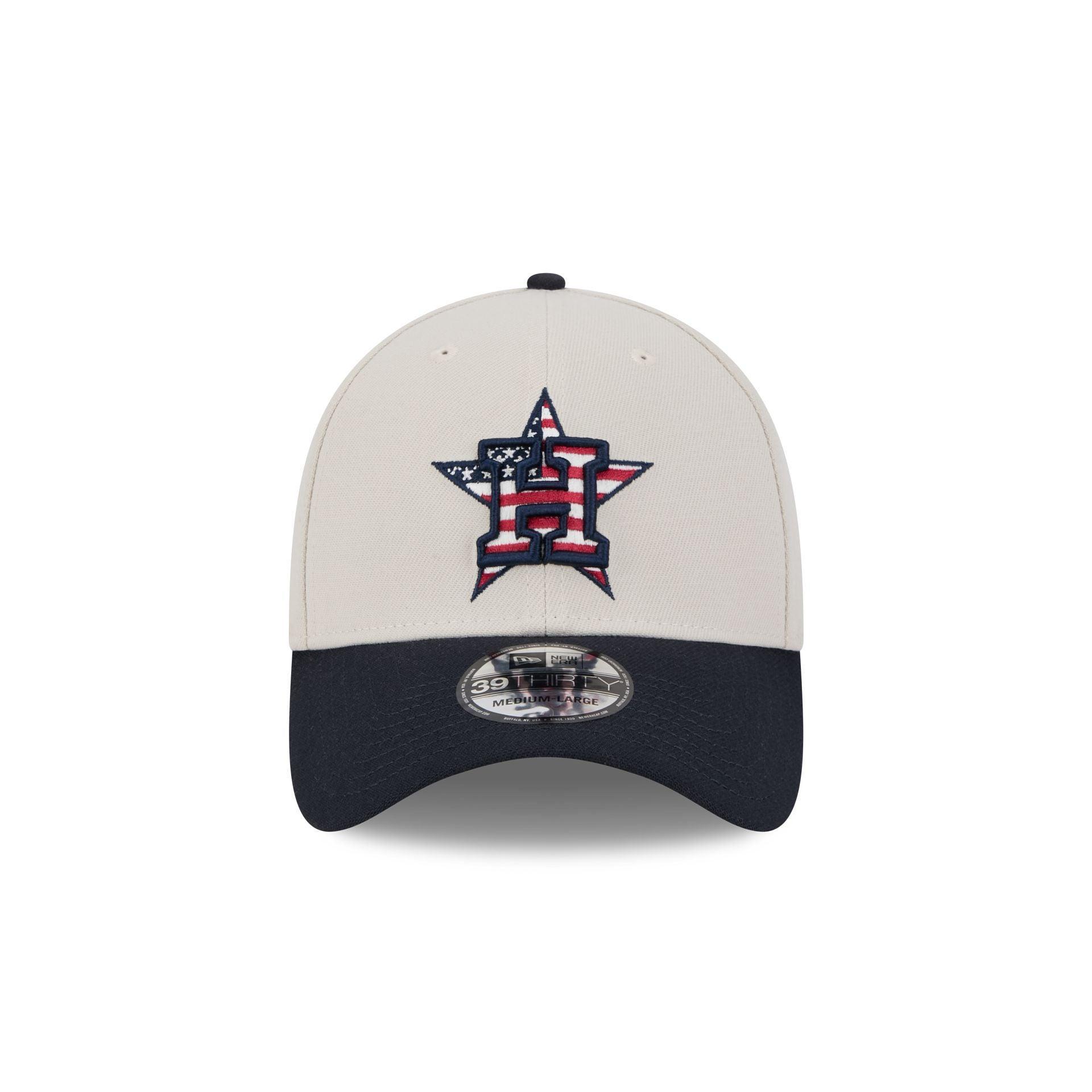 Houston Astros Independence Day 2024 39THIRTY Stretch Fit Hat Male Product Image