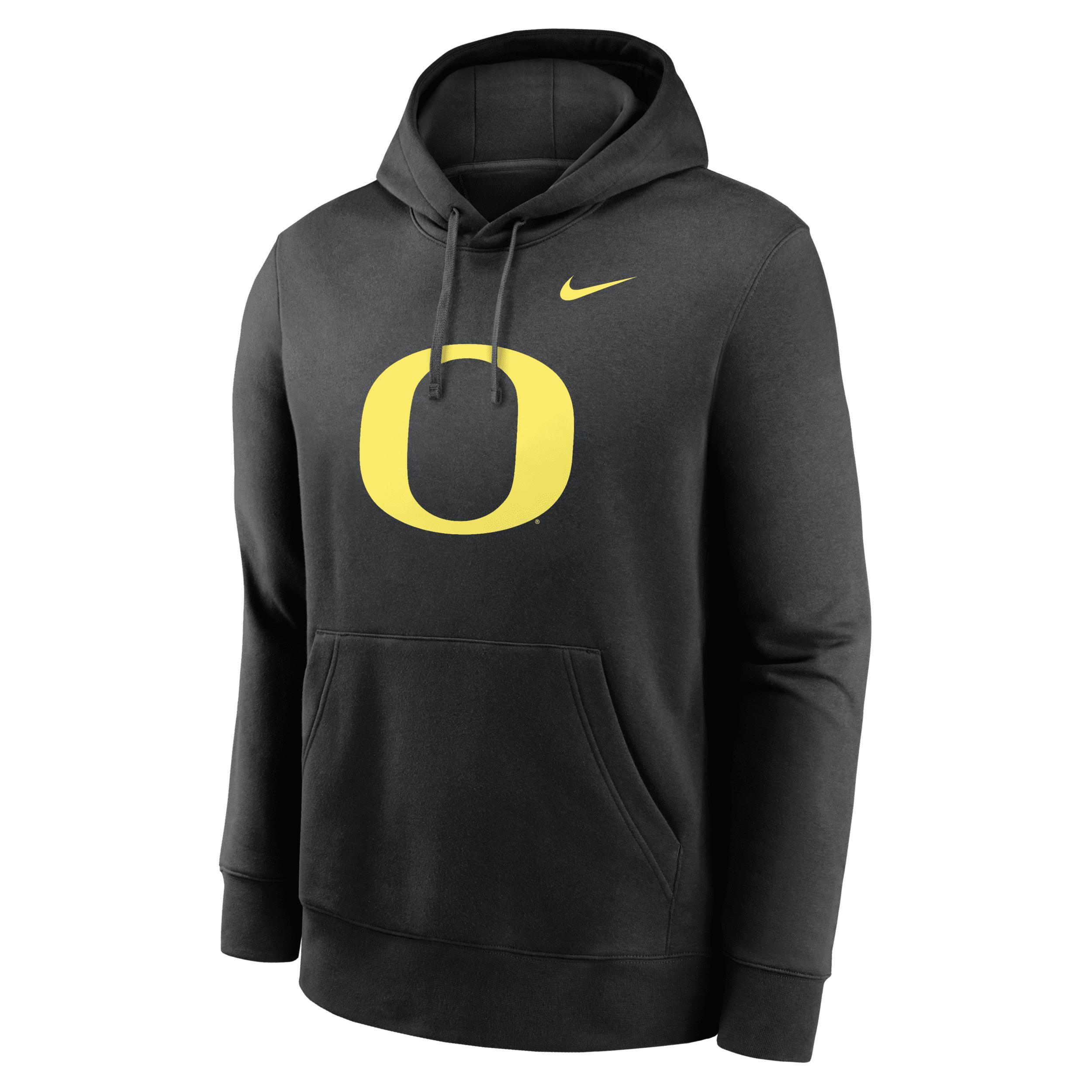 Oregon Ducks Primetime Evergreen Club Primary Logo Nike Mens College Pullover Hoodie Product Image