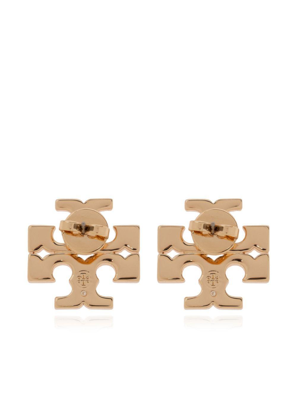 TORY BURCH Eleanor Stud Earrings In Tory Gold Product Image