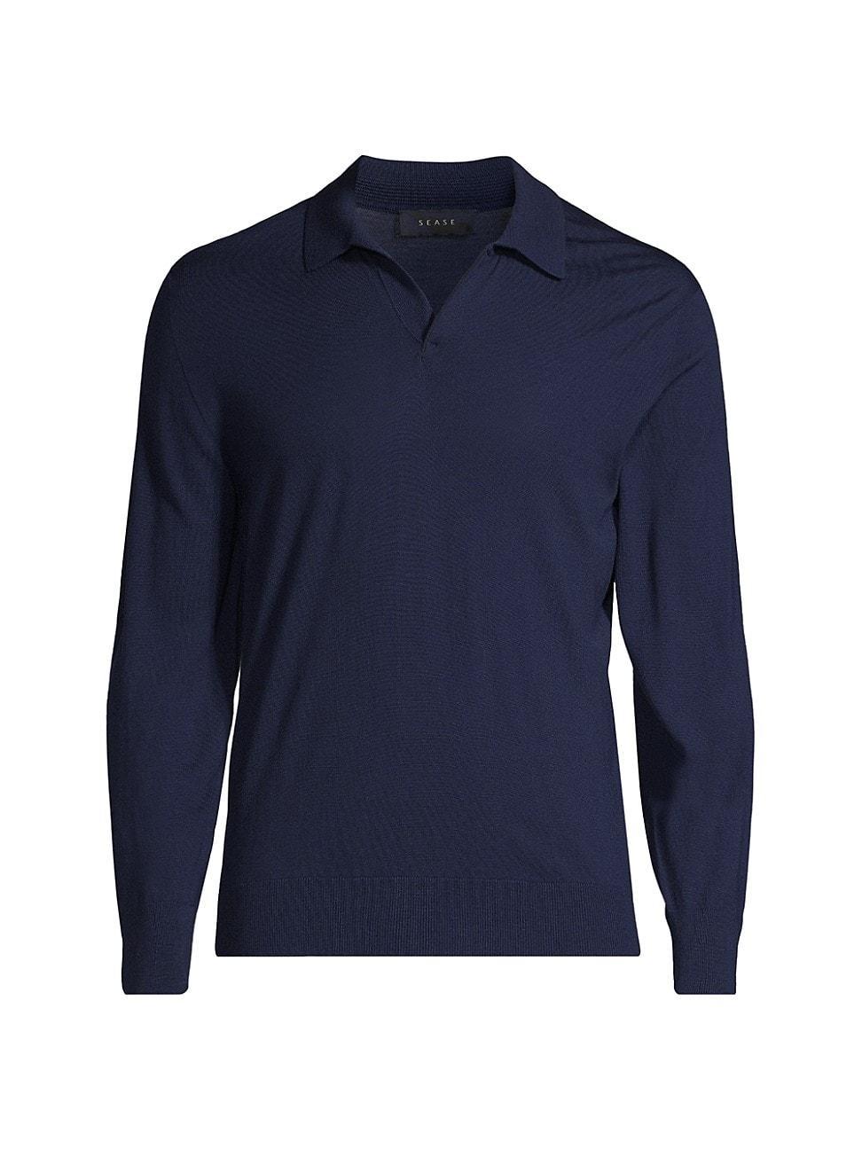 Mens Lasca Knit Wool Polo Shirt Product Image