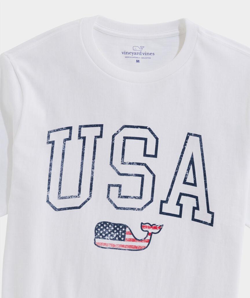 USA Flag Whale Short-Sleeve Tee Product Image