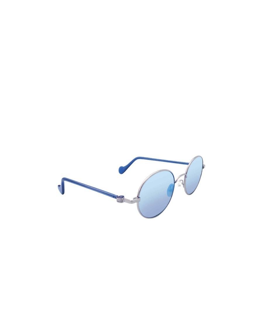 MONCLER Logo Sunglasses In Blue Product Image