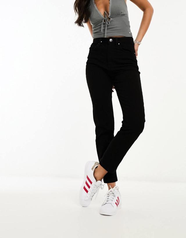 Cotton On stretch mom jeans in black  Product Image