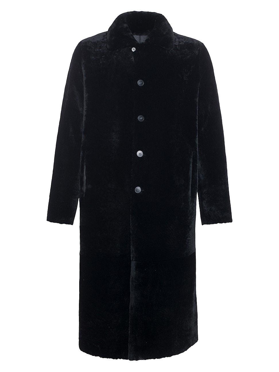 Mens Reversible Select Shearling Lamb Coat Product Image