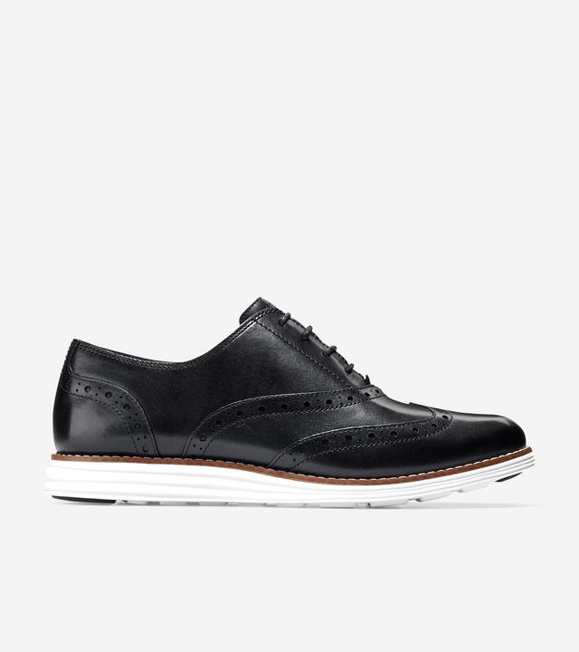 Cole Haan Womens riginal Grand Wingtip Oxford Shoes - Black Size 5.5 Product Image