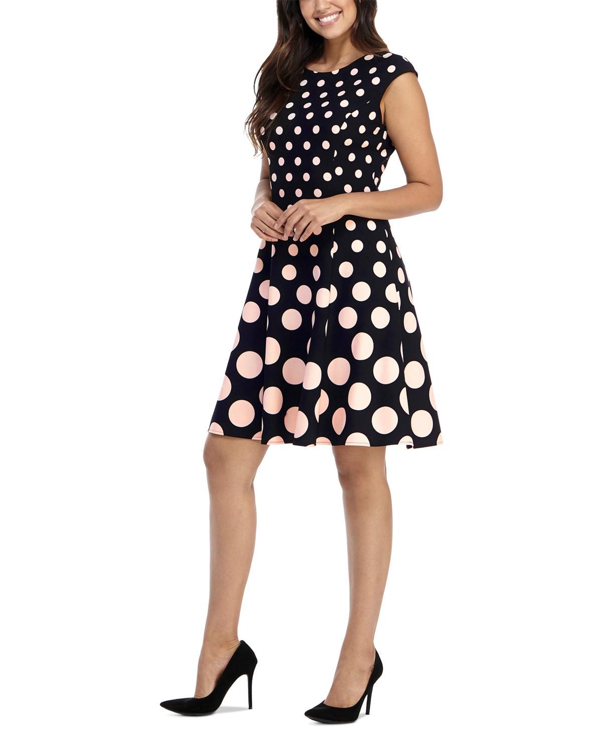 London Times Womens Printed Fit & Flare Dress Product Image