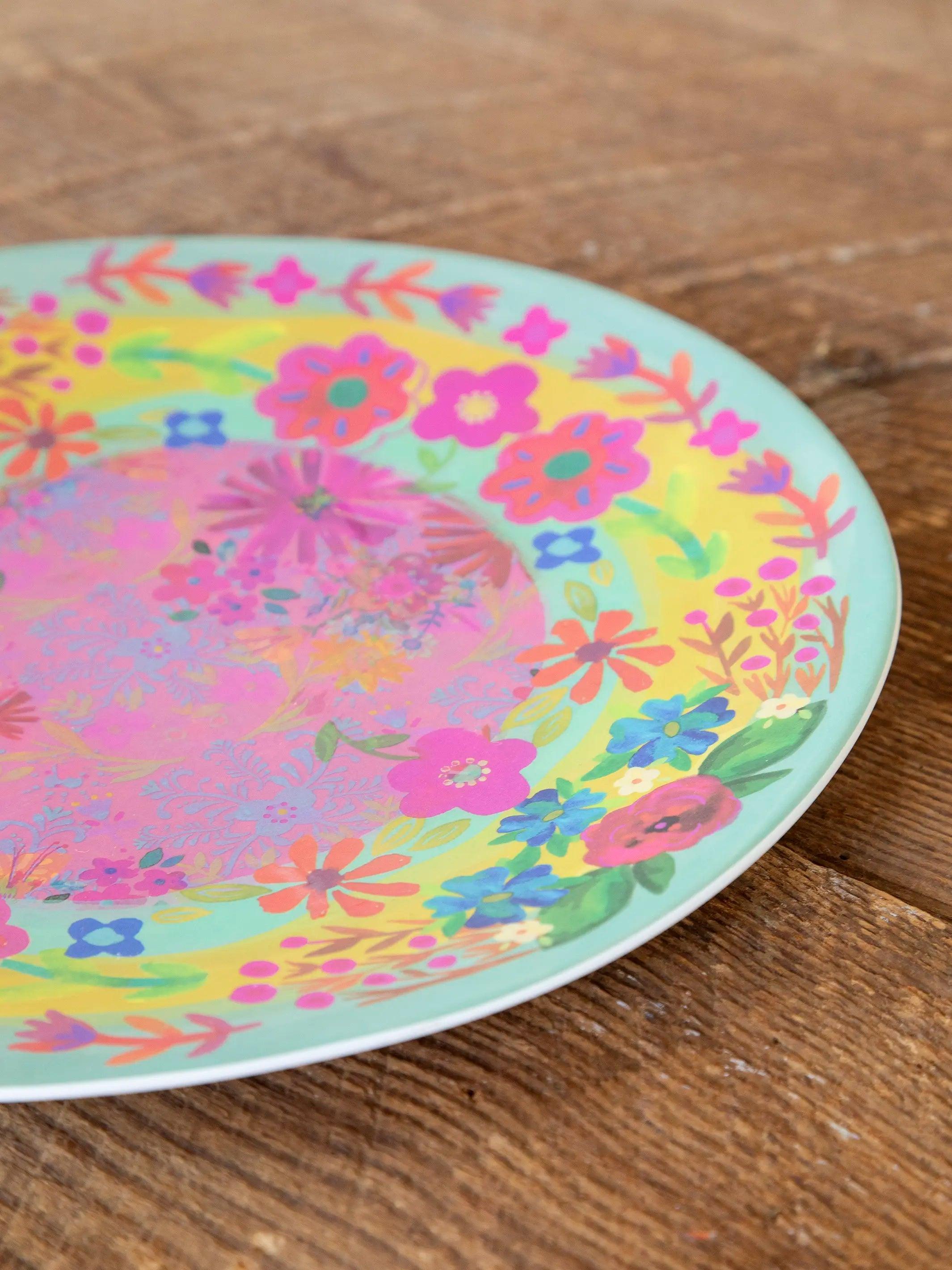 Mix & Match Melamine Dinner Plate - Light Turquoise Product Image