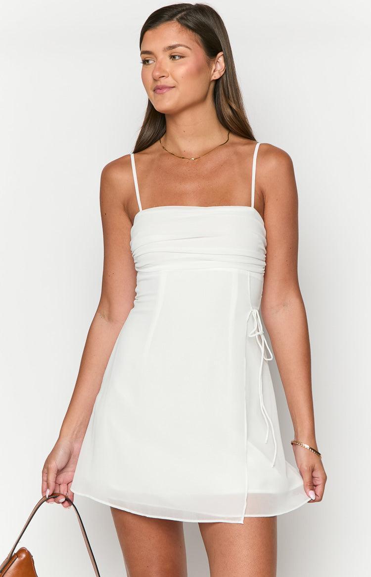 Trinin White Mini Dress Product Image