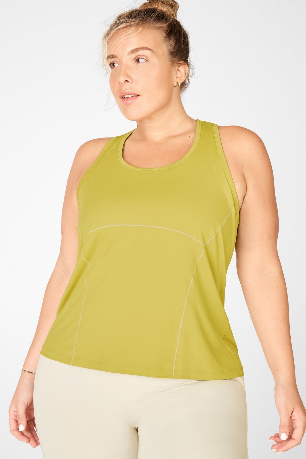 Fabletics Phoenix Racerback Tank Womens yellow Size XXS Product Image