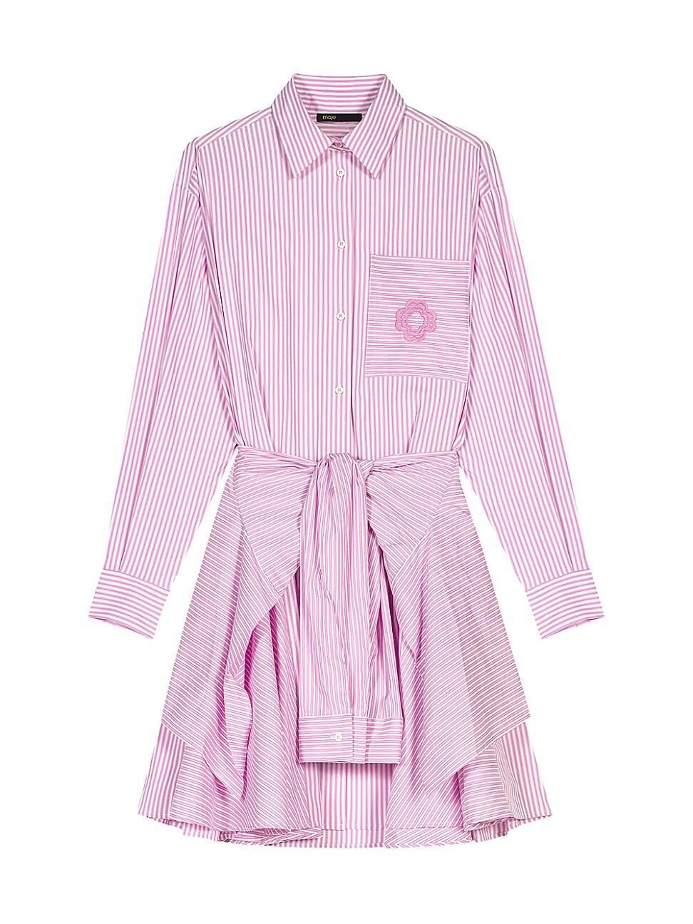 Womens Striped Shirt Dress product image