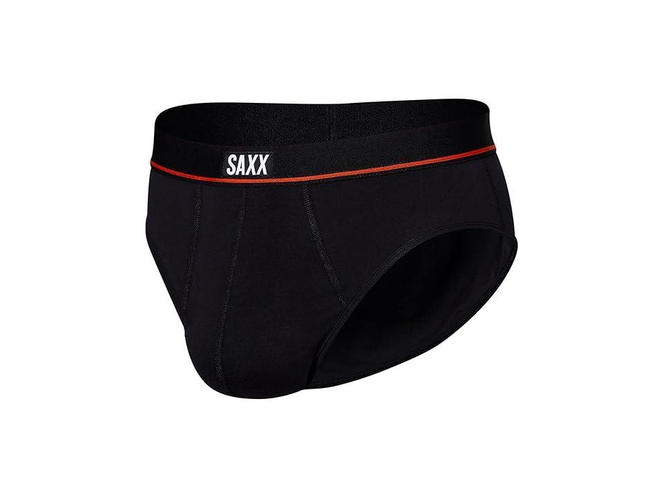 SAXX UNDERWEAR Non-Stop Stretch Cotton Brief Fly (Black) Men's Underwear Product Image