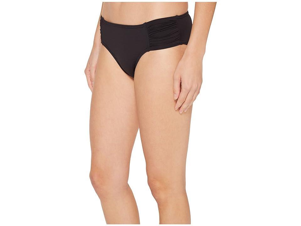 Tommy Bahama Pearl High-Waist Side-Shirred Bikini Bottom Women's Swimwear Product Image