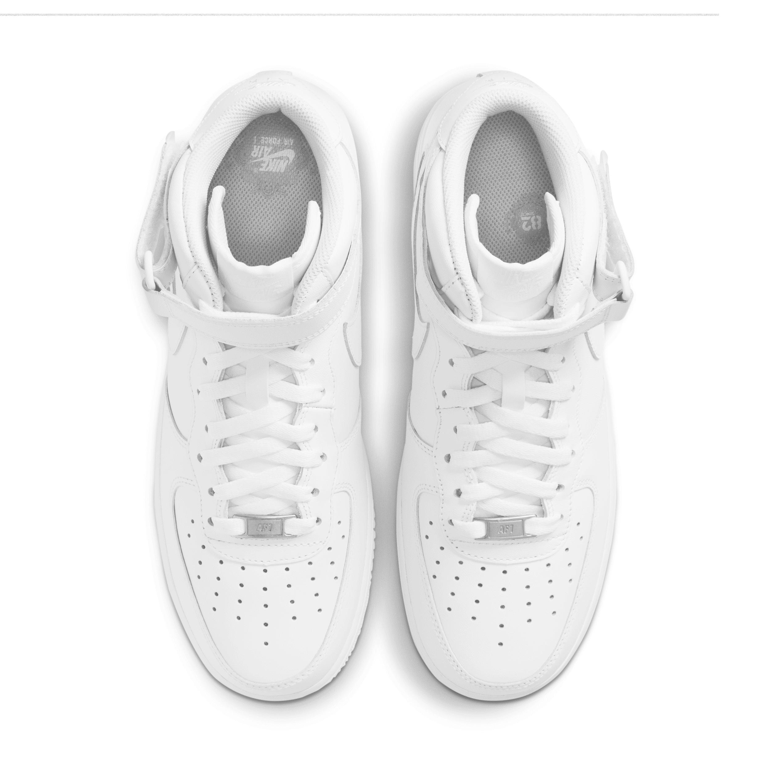 Nike Mens Nike Air Force 1 Mid 07 LE - Mens Basketball Shoes White/White Product Image