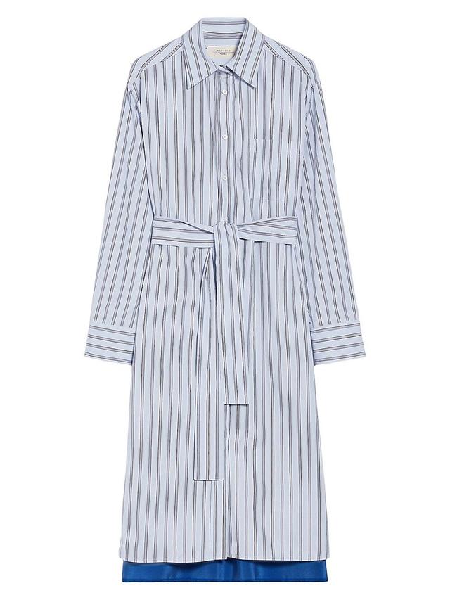 Womens Edipo Striped Cotton Shirtdress Product Image