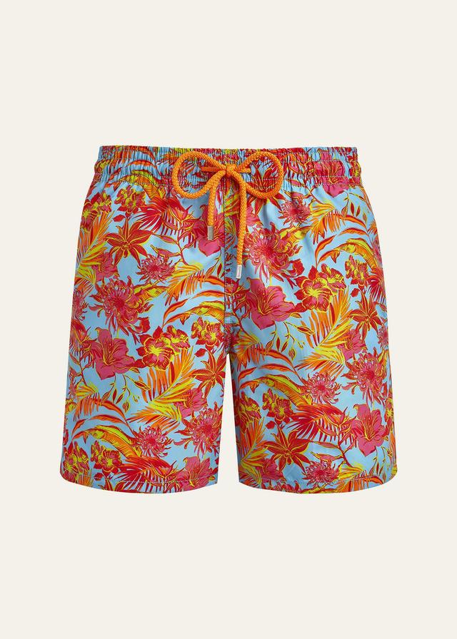 Mens Tahiti Flower-Print Swim Shorts Product Image