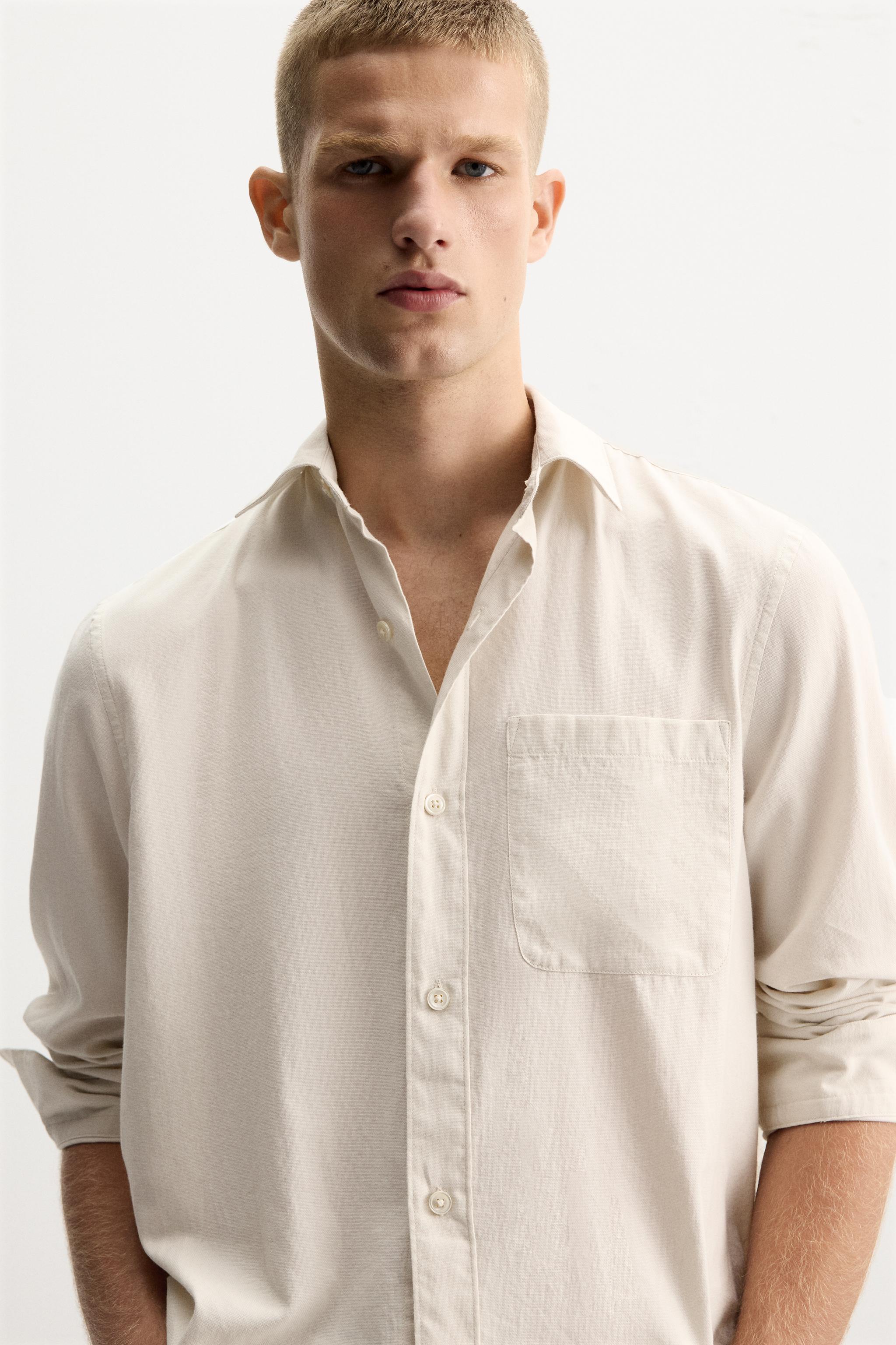 TEXTURED COTTON SHIRT Product Image