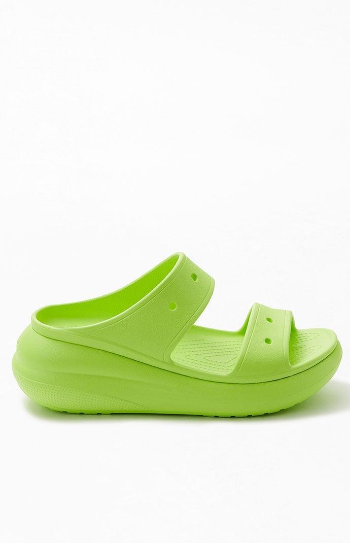 Crocs Classic Crush Sandal (Limeade) Shoes Product Image