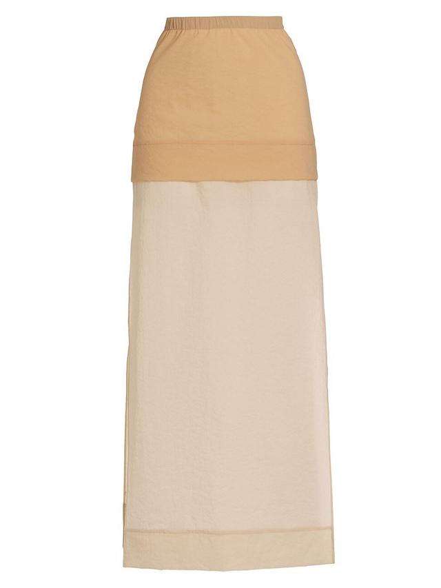 Womens Double Layer Split Skirt Product Image