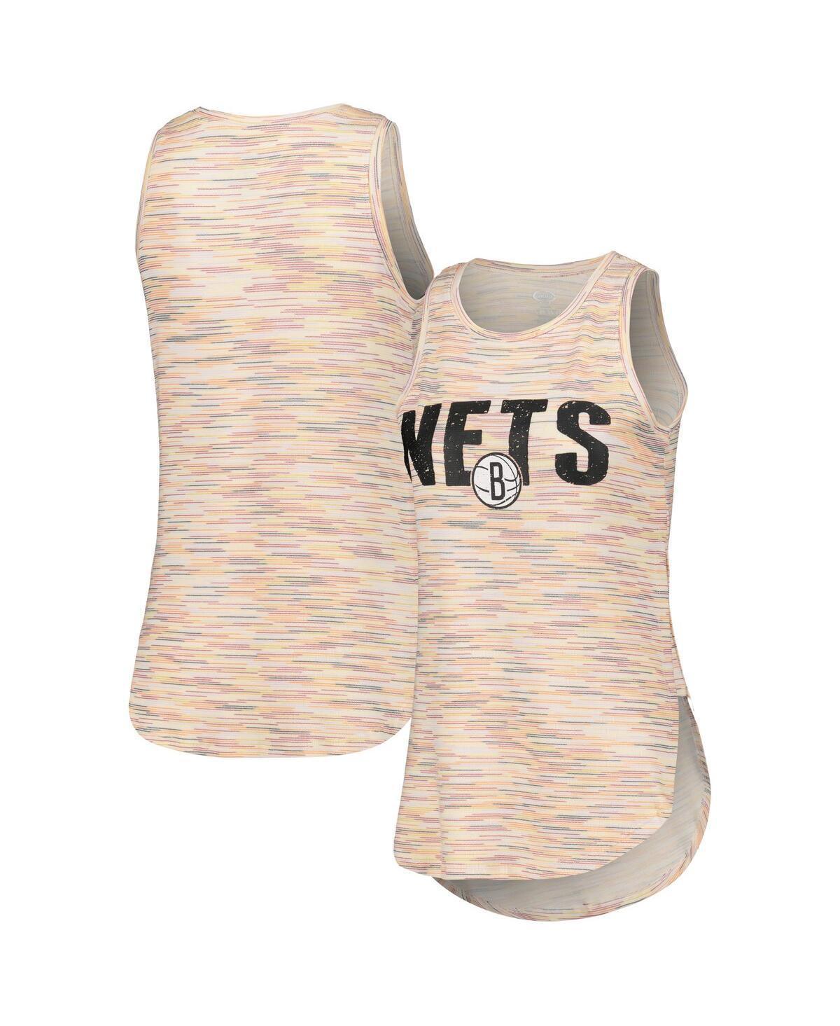 Concepts Sport Womens White Brooklyn Nets Sunray Tank Top Product Image