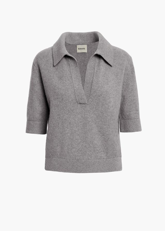 Shrunken Jo Sweater in Warm Grey Product Image