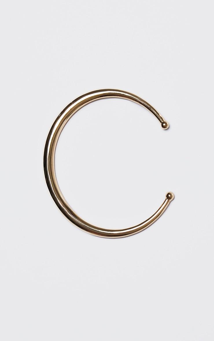 Gold Plated Flared Bangle Product Image