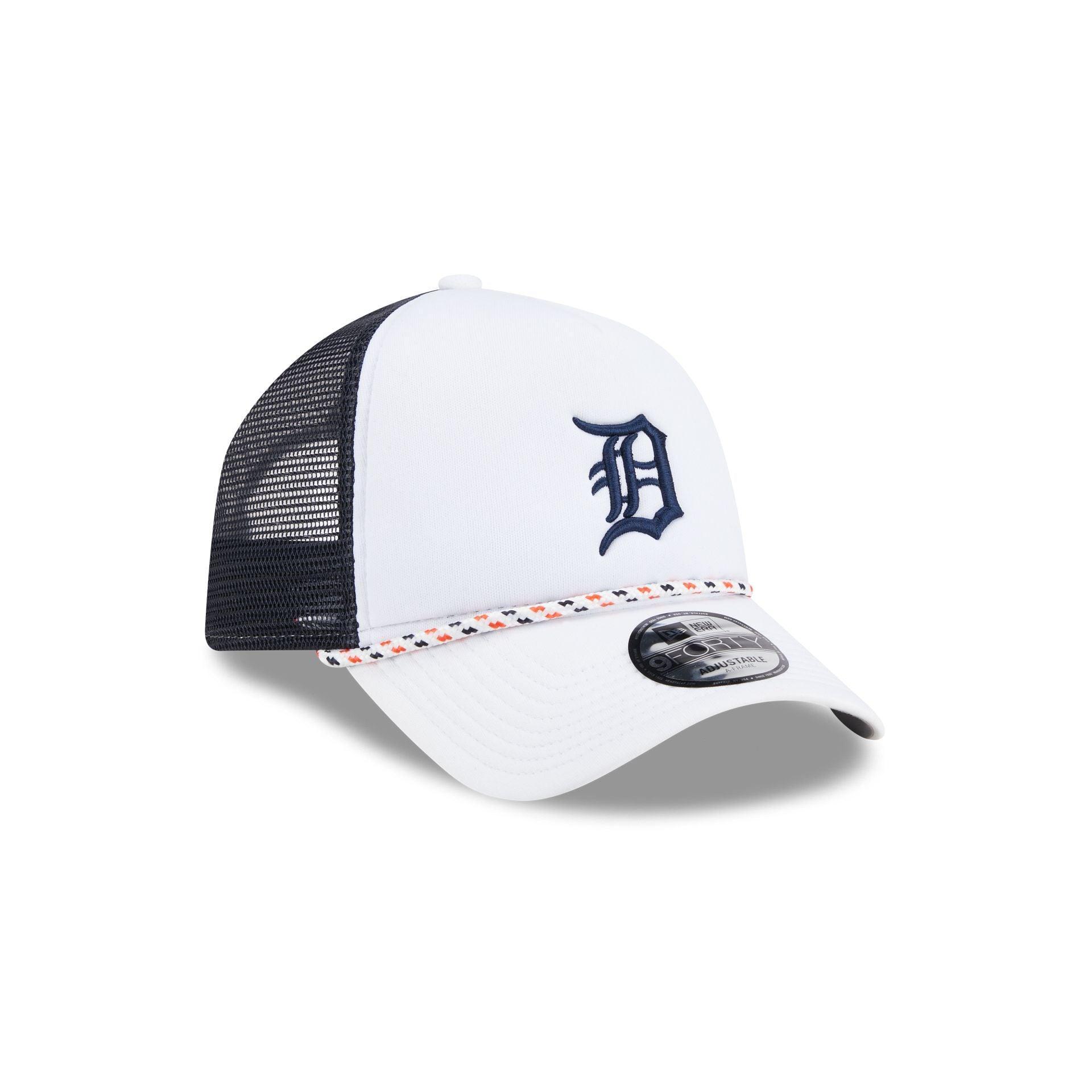 Detroit Tigers Court Sport 9FORTY A-Frame Trucker Hat Male Product Image