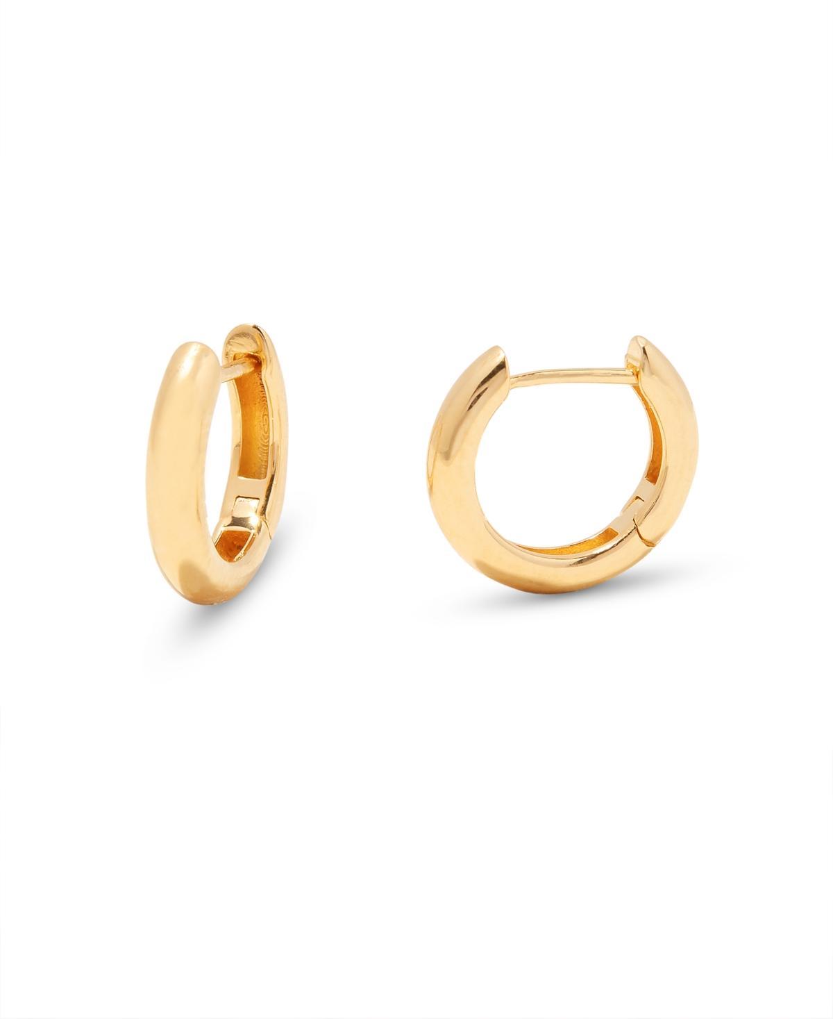 Womens 14K Gold-Vermeil Huggie Hoop Earrings Product Image