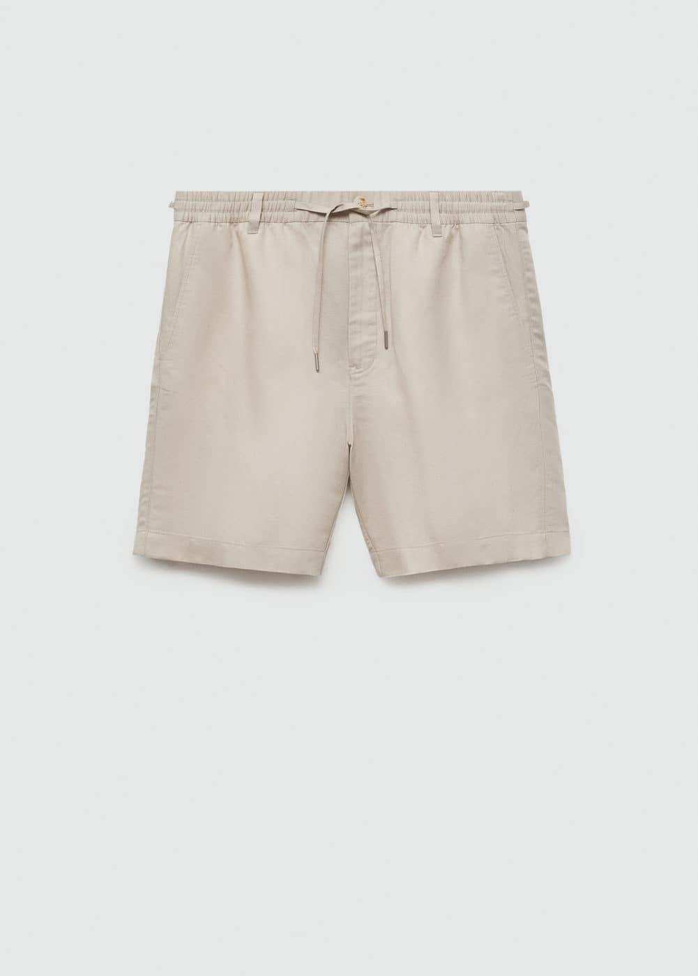 Mango Mens Linen 7.48 Cord Shorts Product Image