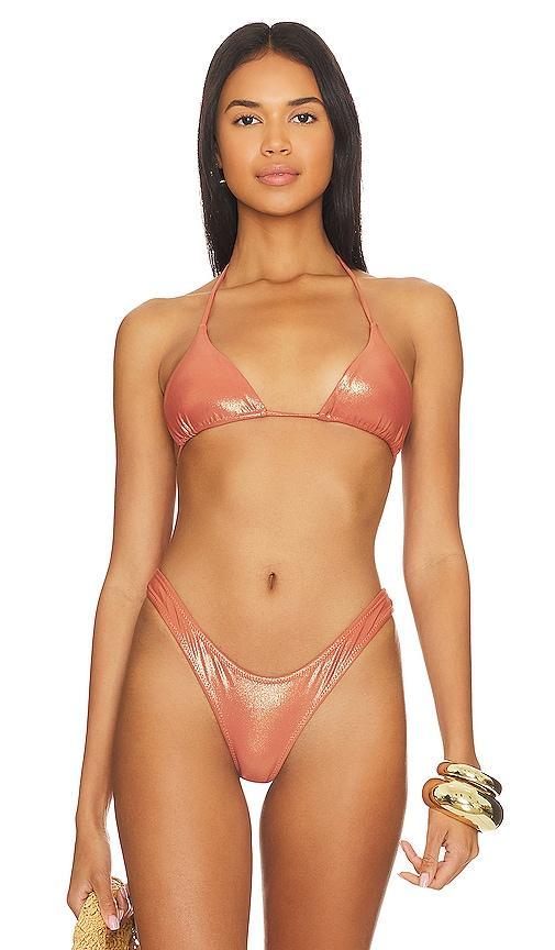 The Luxe Triangle Bikini Top Product Image