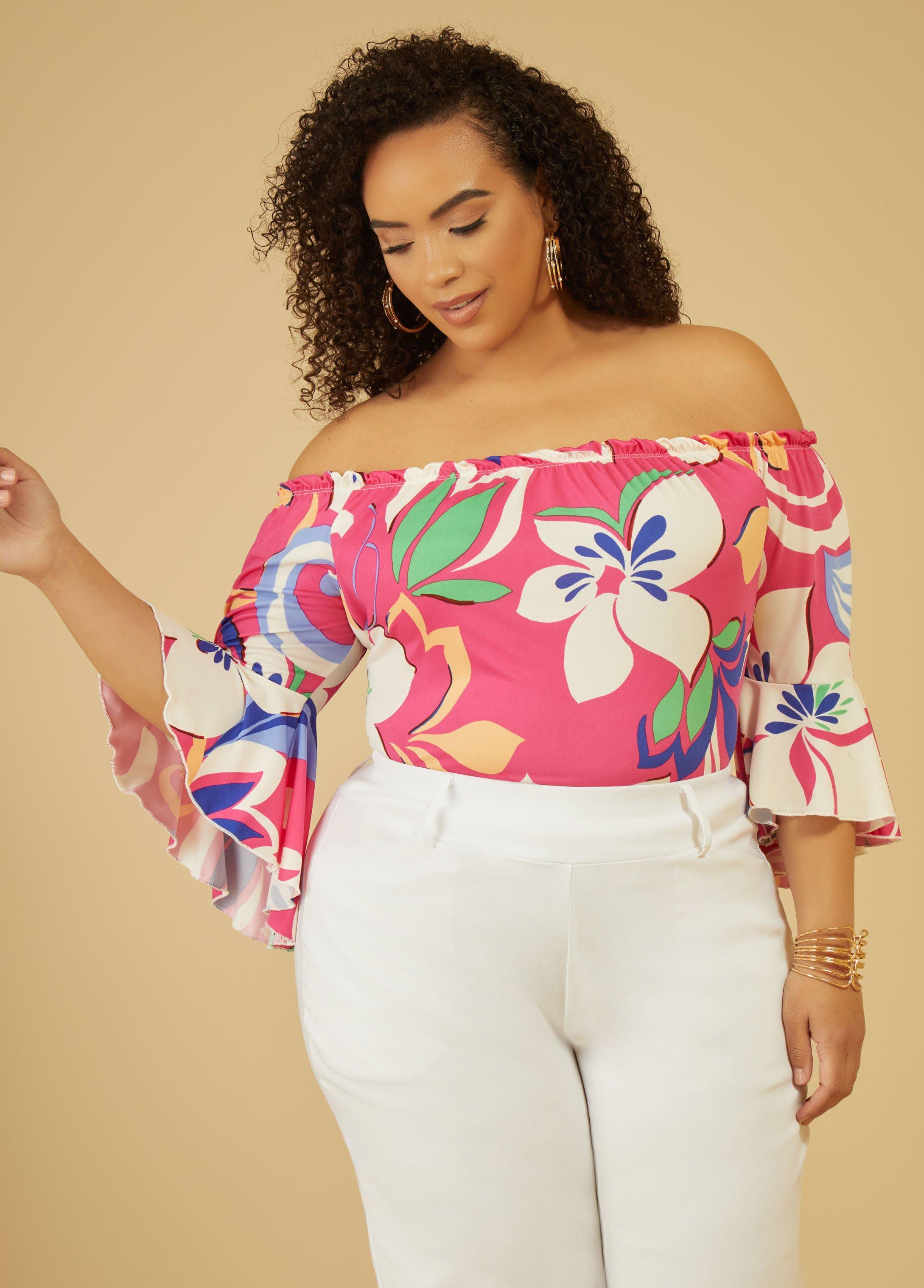 Floral Print Off The Shoulder Top Product Image